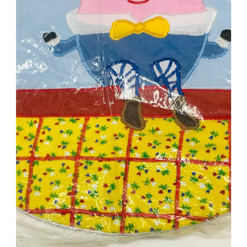 Kubla Craft Appliquéd Bib Humpty Dumpty Vintage 1980’s New Old Stock NIP